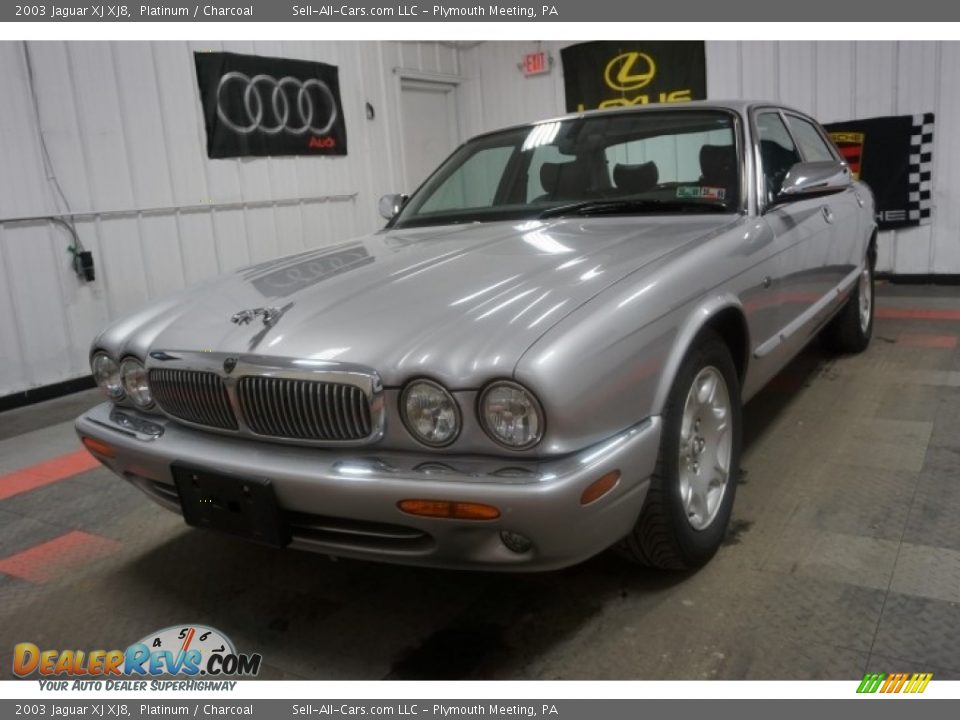 2003 Jaguar XJ XJ8 Platinum / Charcoal Photo #3