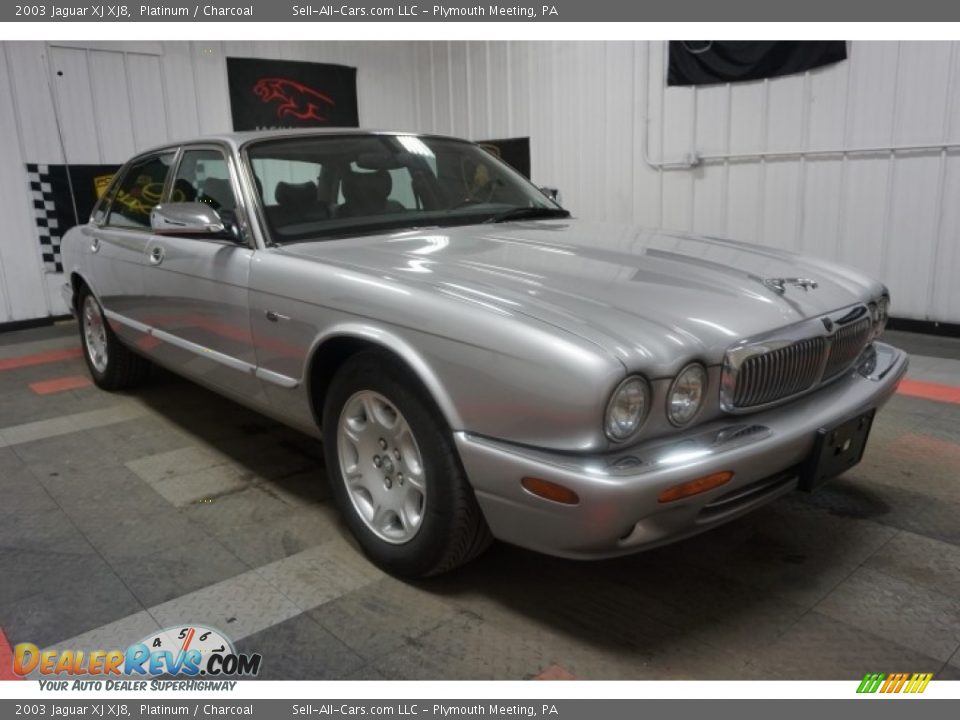 2003 Jaguar XJ XJ8 Platinum / Charcoal Photo #5