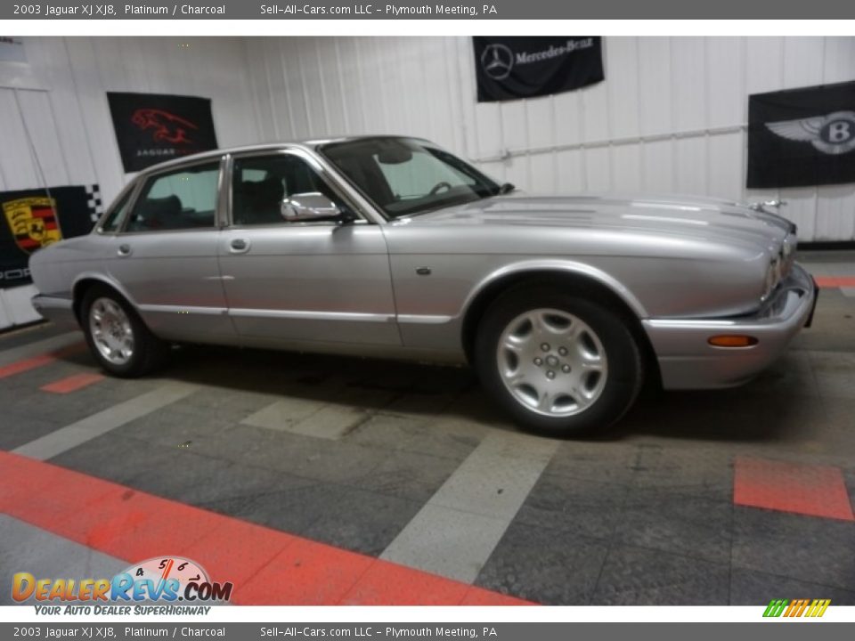 2003 Jaguar XJ XJ8 Platinum / Charcoal Photo #6