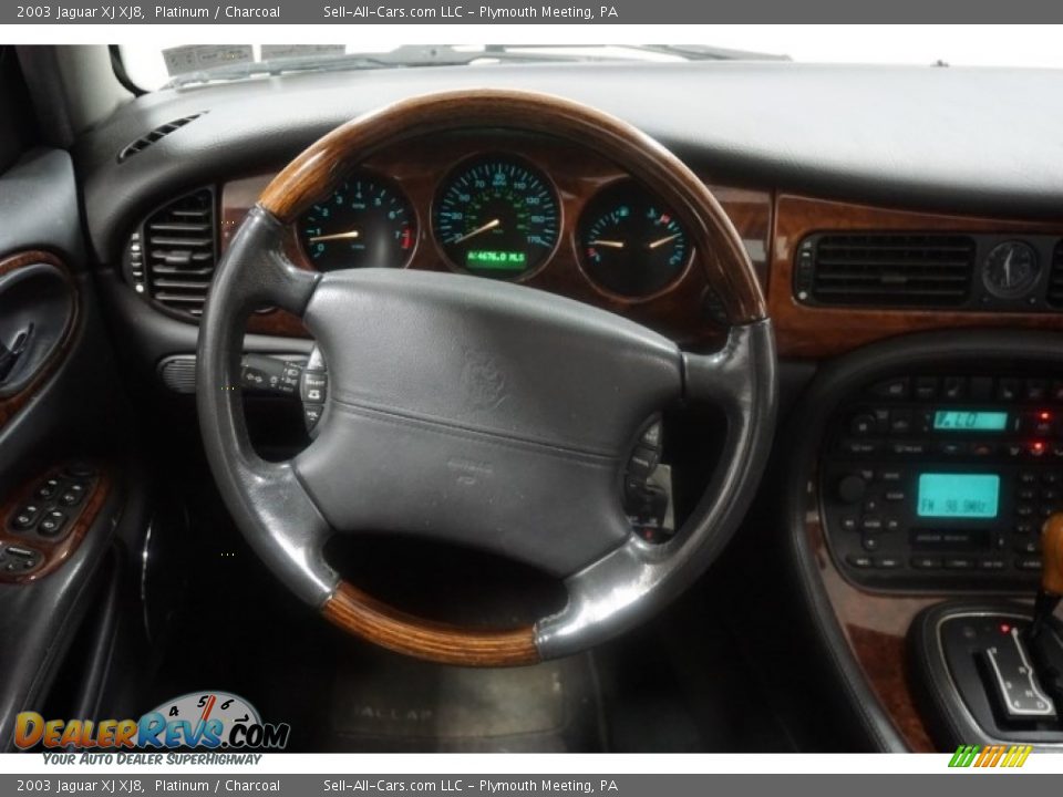 2003 Jaguar XJ XJ8 Platinum / Charcoal Photo #29