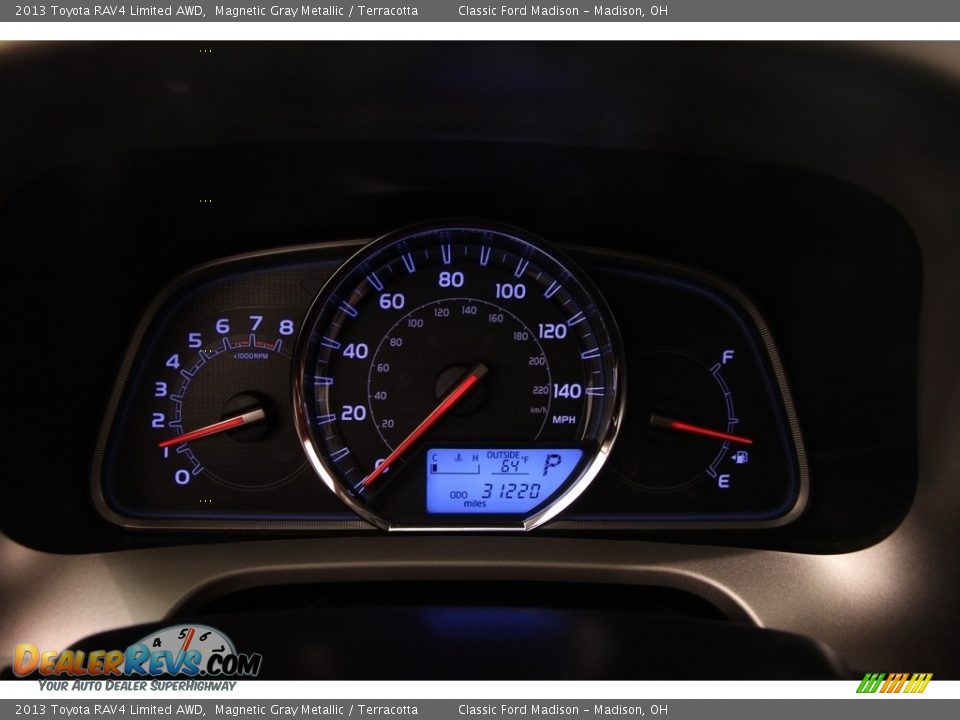 2013 Toyota RAV4 Limited AWD Magnetic Gray Metallic / Terracotta Photo #9