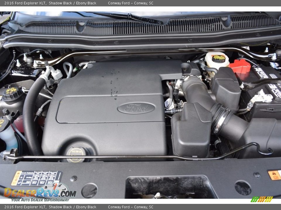 2016 Ford Explorer XLT Shadow Black / Ebony Black Photo #20