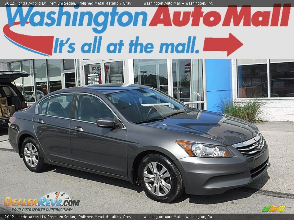 2012 Honda Accord LX Premium Sedan Polished Metal Metallic / Gray Photo #1