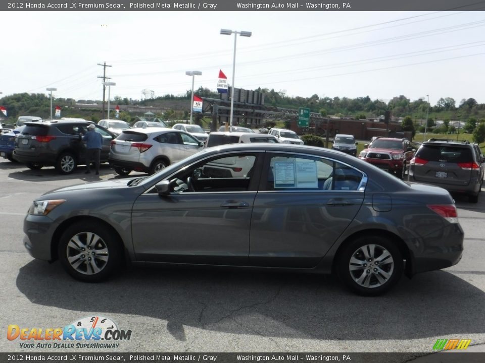2012 Honda Accord LX Premium Sedan Polished Metal Metallic / Gray Photo #5