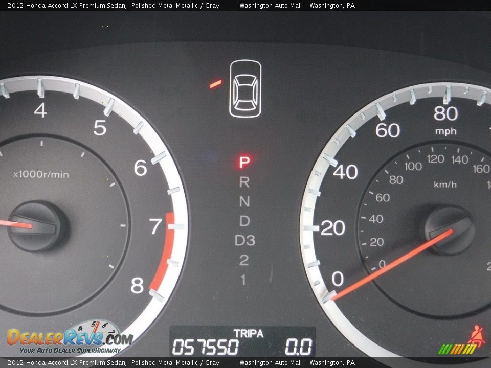 2012 Honda Accord LX Premium Sedan Polished Metal Metallic / Gray Photo #20