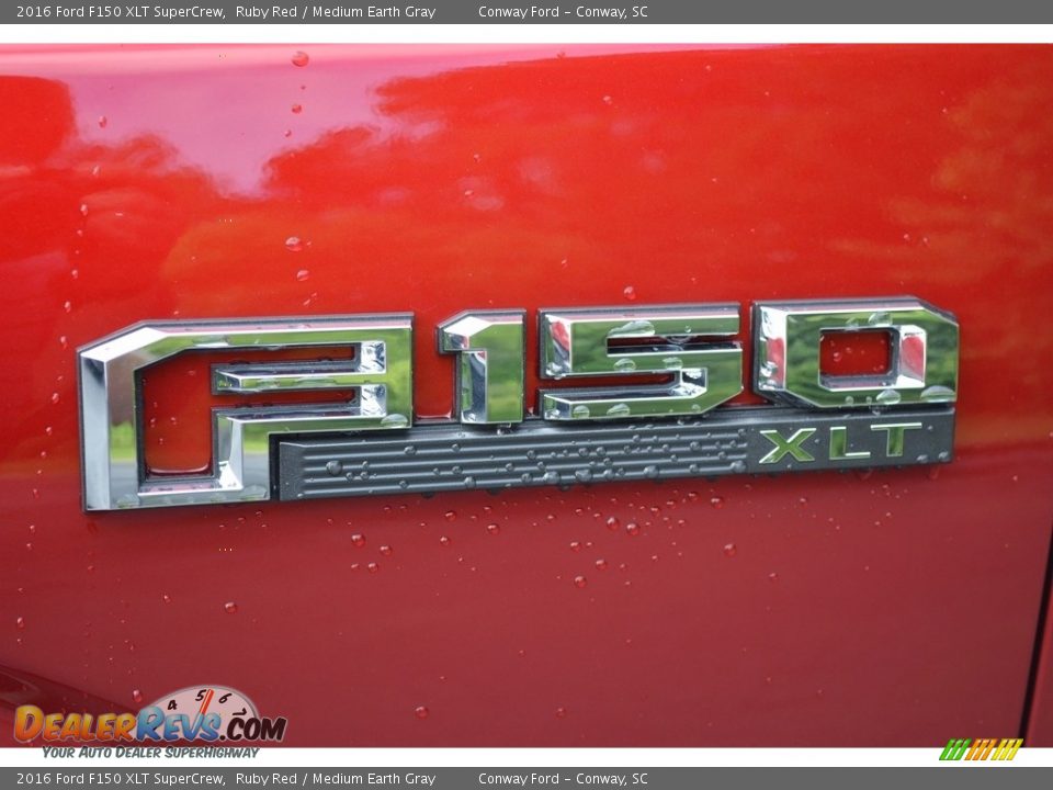 2016 Ford F150 XLT SuperCrew Ruby Red / Medium Earth Gray Photo #11