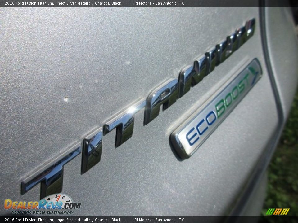 2016 Ford Fusion Titanium Ingot Silver Metallic / Charcoal Black Photo #6