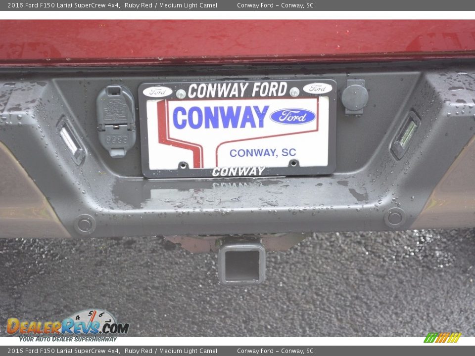 2016 Ford F150 Lariat SuperCrew 4x4 Ruby Red / Medium Light Camel Photo #5