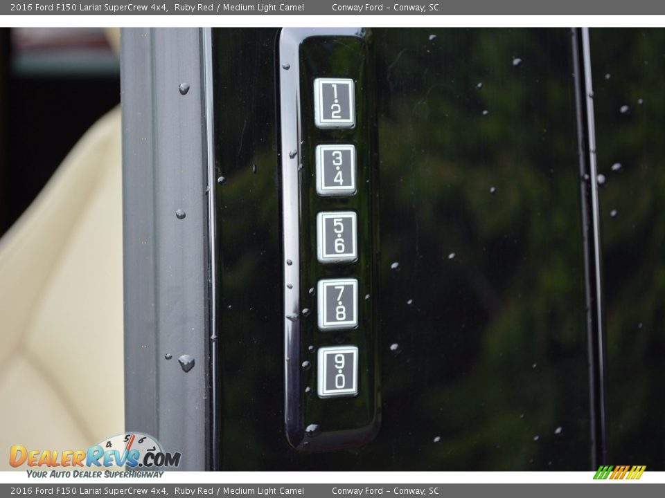 2016 Ford F150 Lariat SuperCrew 4x4 Ruby Red / Medium Light Camel Photo #12