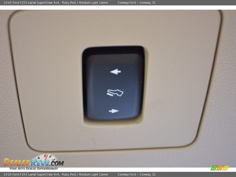 2016 Ford F150 Lariat SuperCrew 4x4 Ruby Red / Medium Light Camel Photo #14