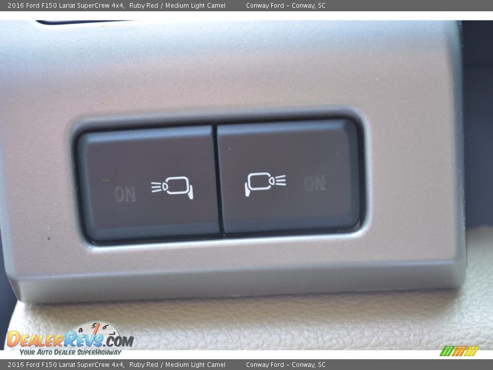 2016 Ford F150 Lariat SuperCrew 4x4 Ruby Red / Medium Light Camel Photo #16