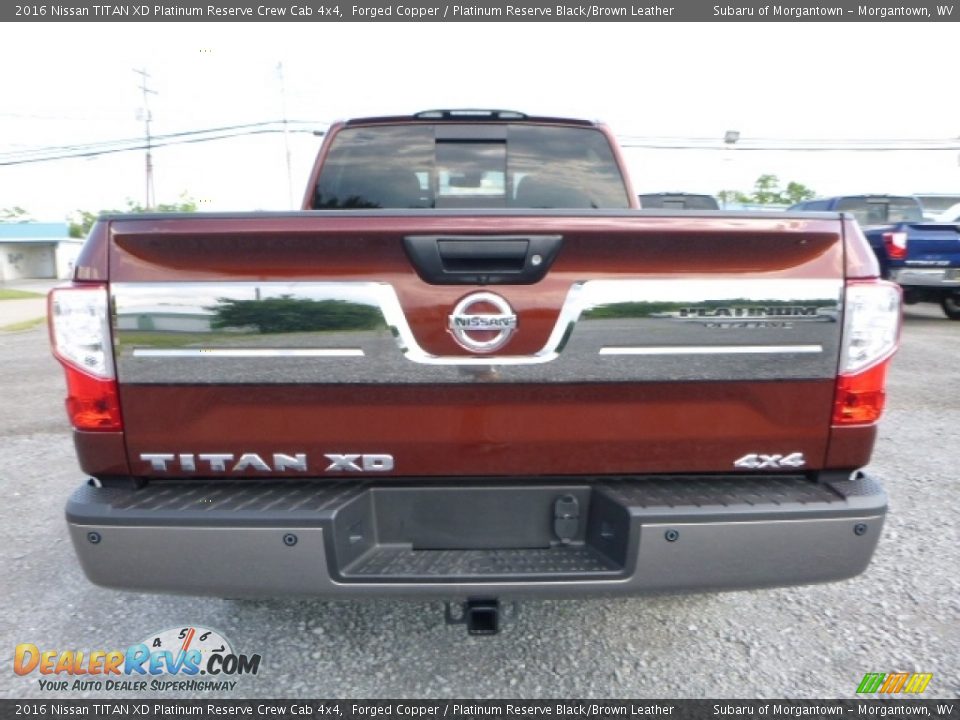 2016 Nissan TITAN XD Platinum Reserve Crew Cab 4x4 Forged Copper / Platinum Reserve Black/Brown Leather Photo #9