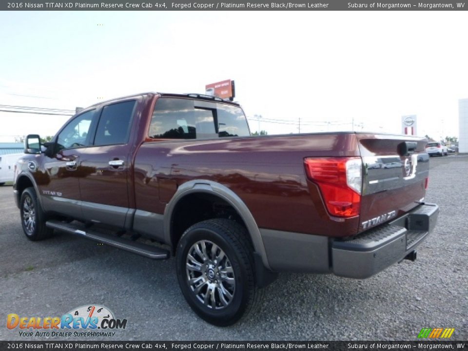 2016 Nissan TITAN XD Platinum Reserve Crew Cab 4x4 Forged Copper / Platinum Reserve Black/Brown Leather Photo #10