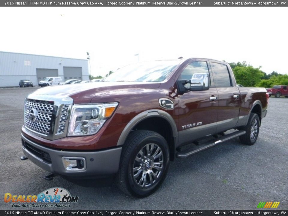 2016 Nissan TITAN XD Platinum Reserve Crew Cab 4x4 Forged Copper / Platinum Reserve Black/Brown Leather Photo #12