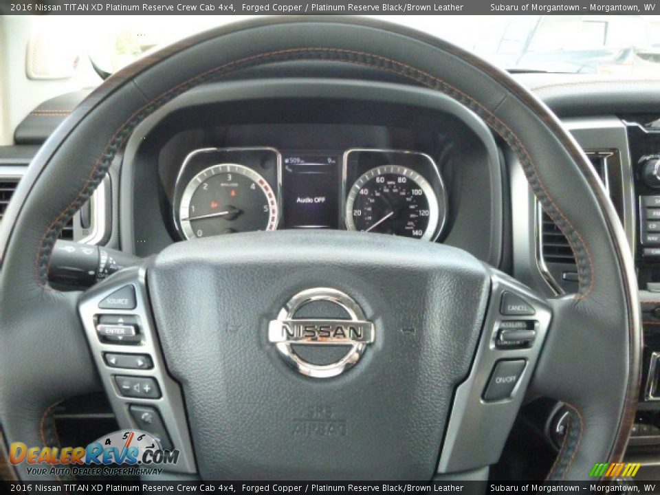 2016 Nissan TITAN XD Platinum Reserve Crew Cab 4x4 Steering Wheel Photo #20