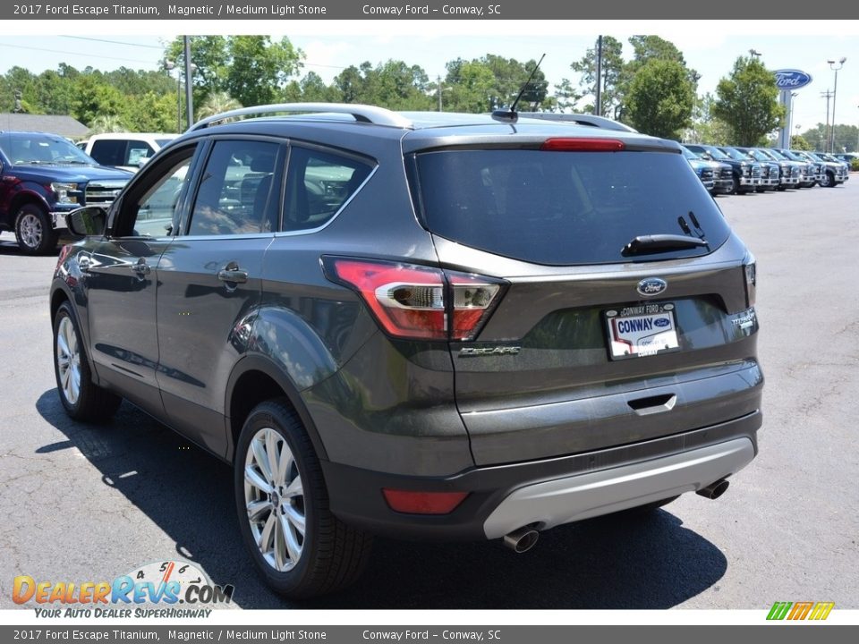 2017 Ford Escape Titanium Magnetic / Medium Light Stone Photo #10