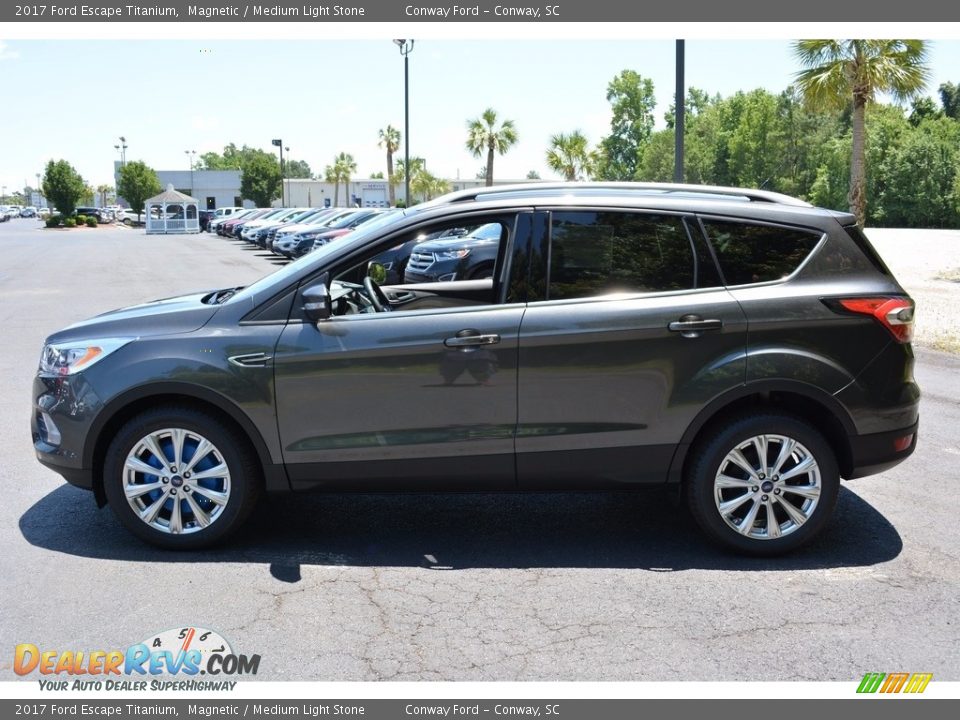 2017 Ford Escape Titanium Magnetic / Medium Light Stone Photo #11