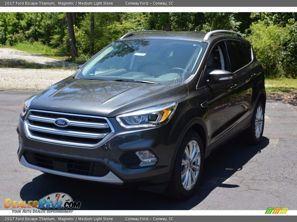 2017 Ford Escape Titanium Magnetic / Medium Light Stone Photo #12