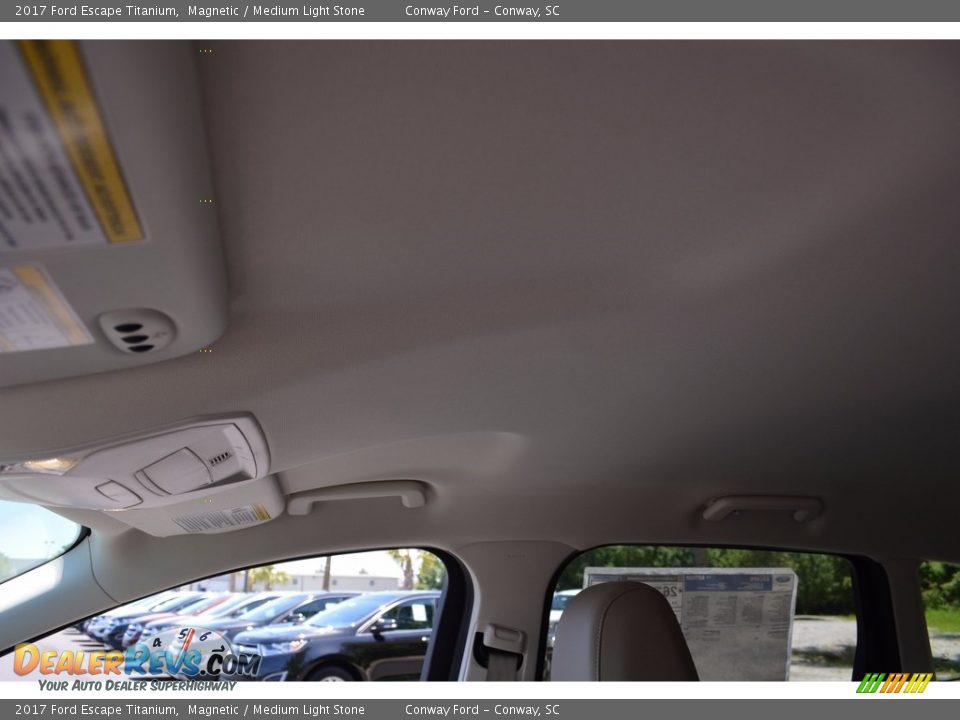 2017 Ford Escape Titanium Magnetic / Medium Light Stone Photo #15