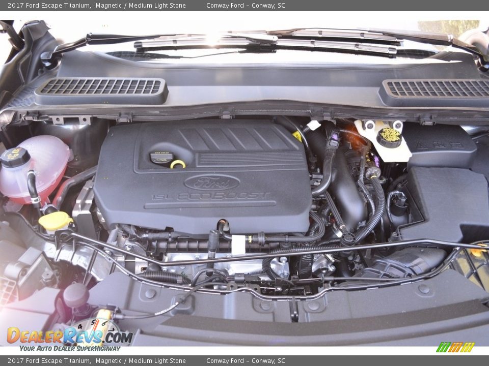 2017 Ford Escape Titanium Magnetic / Medium Light Stone Photo #16