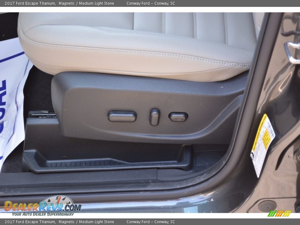 2017 Ford Escape Titanium Magnetic / Medium Light Stone Photo #20