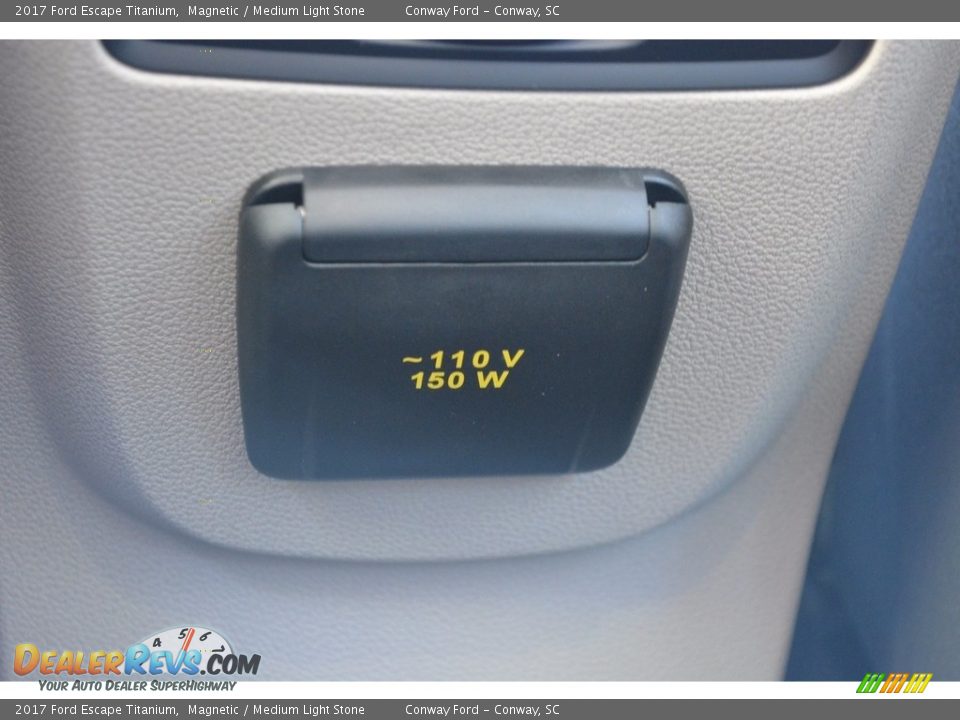 2017 Ford Escape Titanium Magnetic / Medium Light Stone Photo #24