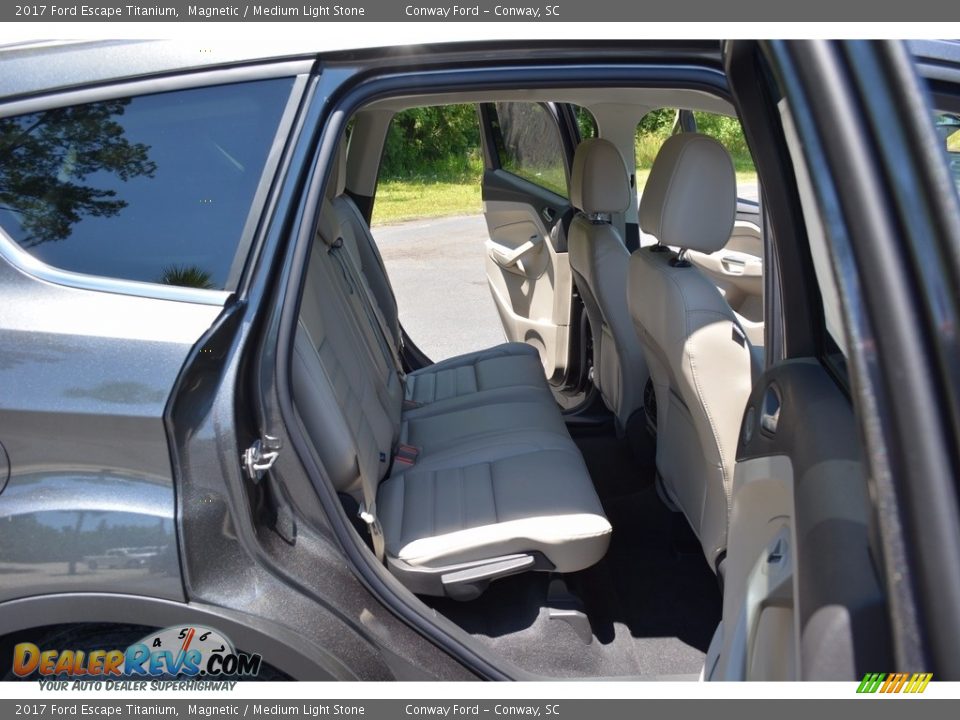 2017 Ford Escape Titanium Magnetic / Medium Light Stone Photo #26