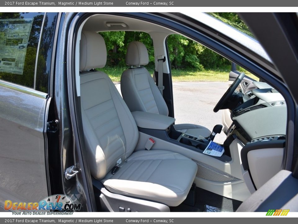 2017 Ford Escape Titanium Magnetic / Medium Light Stone Photo #27
