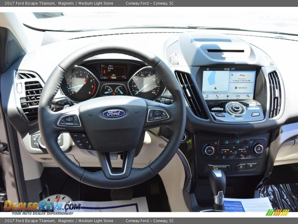 2017 Ford Escape Titanium Magnetic / Medium Light Stone Photo #31