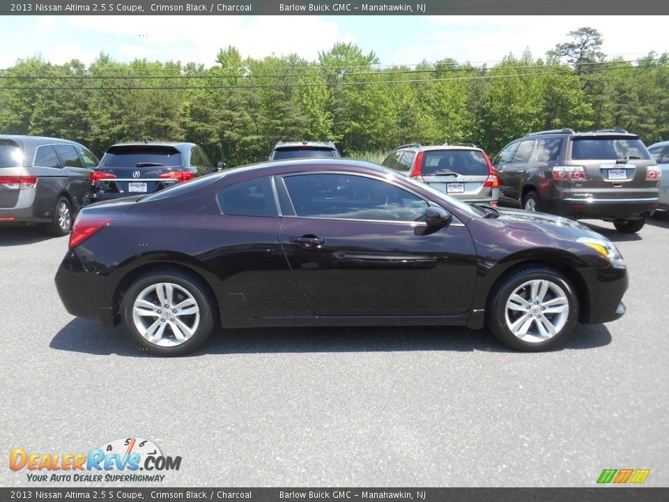 2013 Nissan Altima 2.5 S Coupe Crimson Black / Charcoal Photo #2