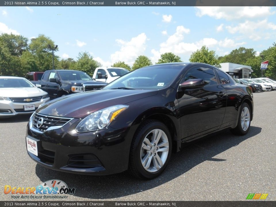 2013 Nissan Altima 2.5 S Coupe Crimson Black / Charcoal Photo #5