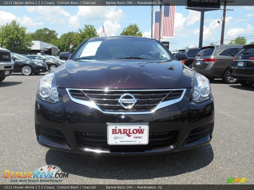 2013 Nissan Altima 2.5 S Coupe Crimson Black / Charcoal Photo #6