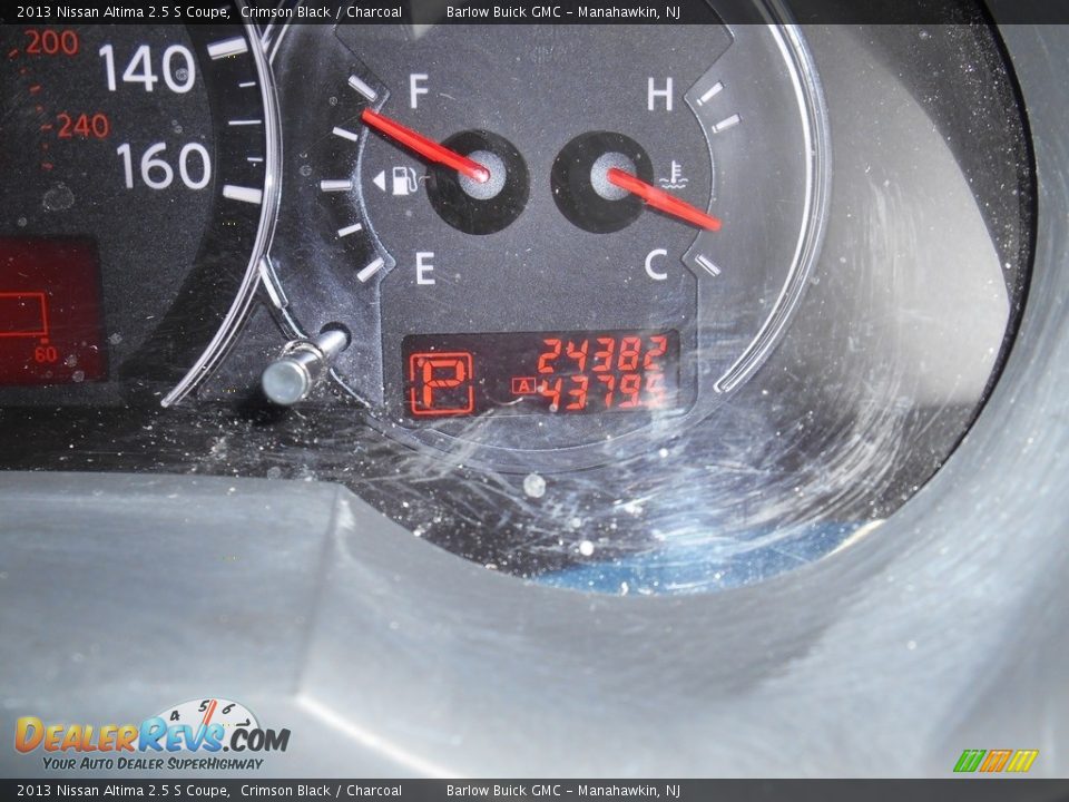 2013 Nissan Altima 2.5 S Coupe Crimson Black / Charcoal Photo #12