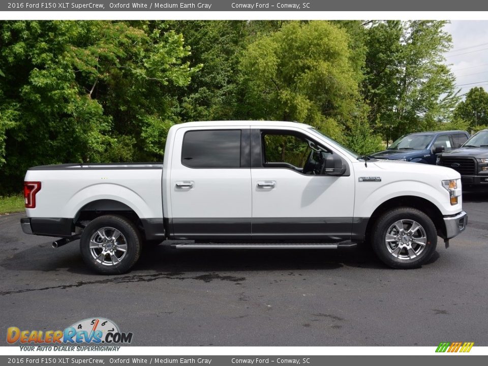 2016 Ford F150 XLT SuperCrew Oxford White / Medium Earth Gray Photo #2