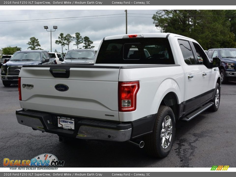 2016 Ford F150 XLT SuperCrew Oxford White / Medium Earth Gray Photo #3