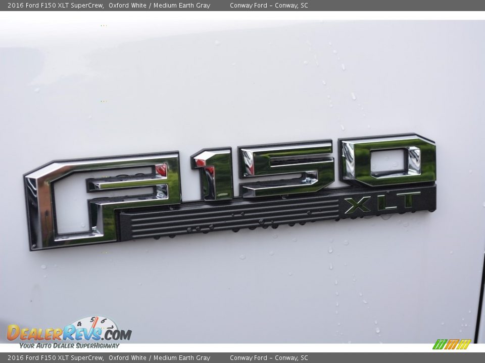 2016 Ford F150 XLT SuperCrew Oxford White / Medium Earth Gray Photo #12