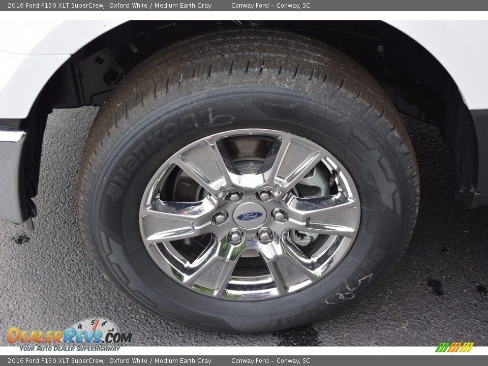 2016 Ford F150 XLT SuperCrew Oxford White / Medium Earth Gray Photo #18
