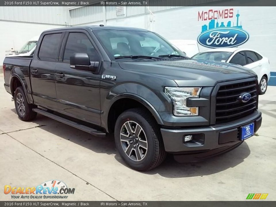 2016 Ford F150 XLT SuperCrew Magnetic / Black Photo #1