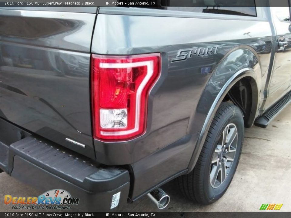 2016 Ford F150 XLT SuperCrew Magnetic / Black Photo #6