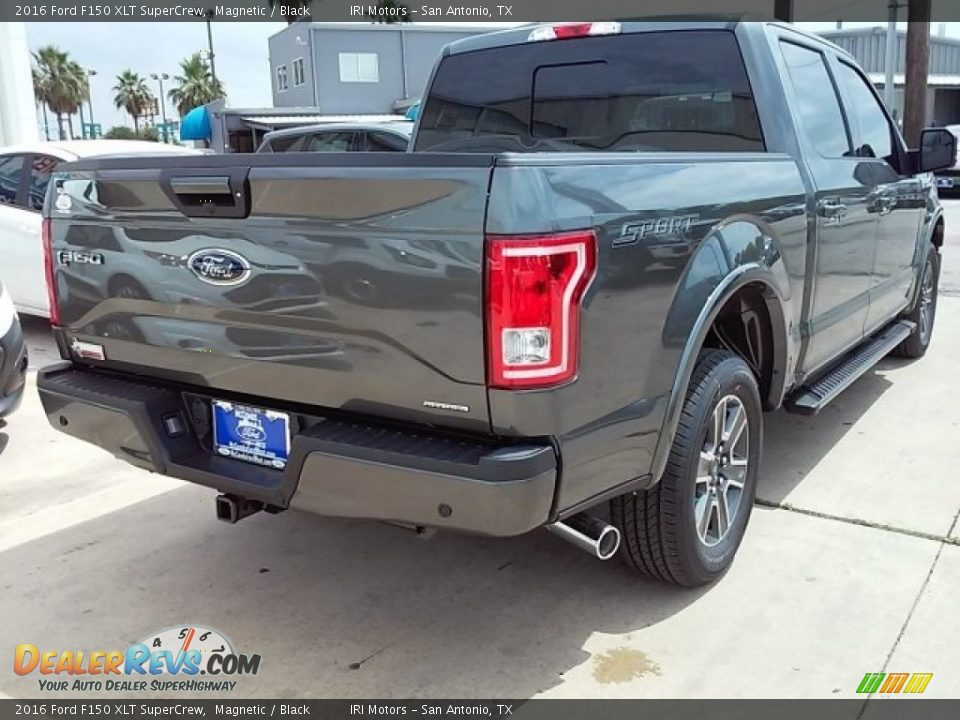 2016 Ford F150 XLT SuperCrew Magnetic / Black Photo #22