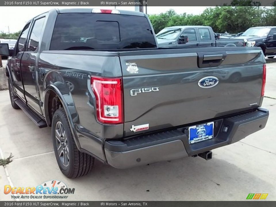 2016 Ford F150 XLT SuperCrew Magnetic / Black Photo #25