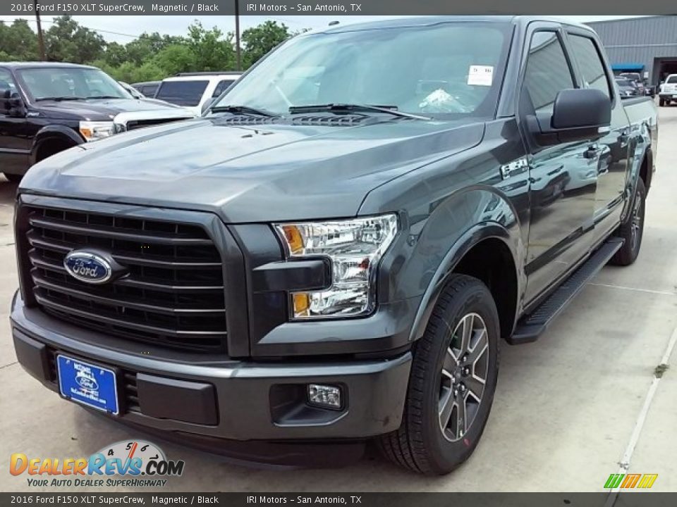 2016 Ford F150 XLT SuperCrew Magnetic / Black Photo #26