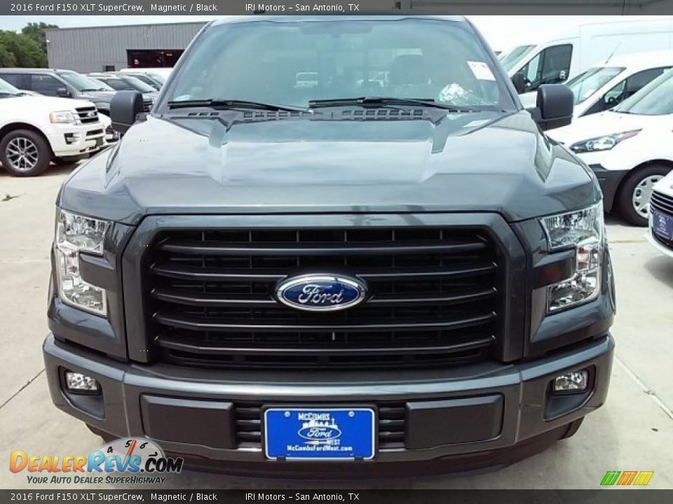 2016 Ford F150 XLT SuperCrew Magnetic / Black Photo #27