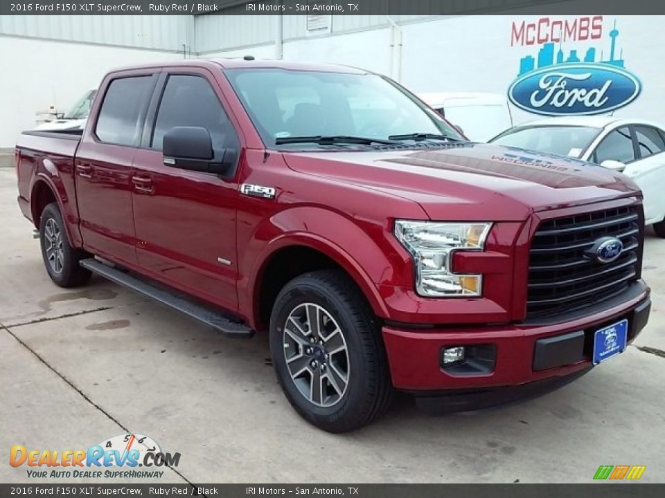 2016 Ford F150 XLT SuperCrew Ruby Red / Black Photo #1