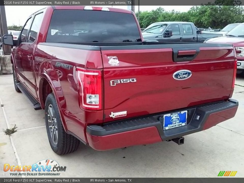 2016 Ford F150 XLT SuperCrew Ruby Red / Black Photo #16