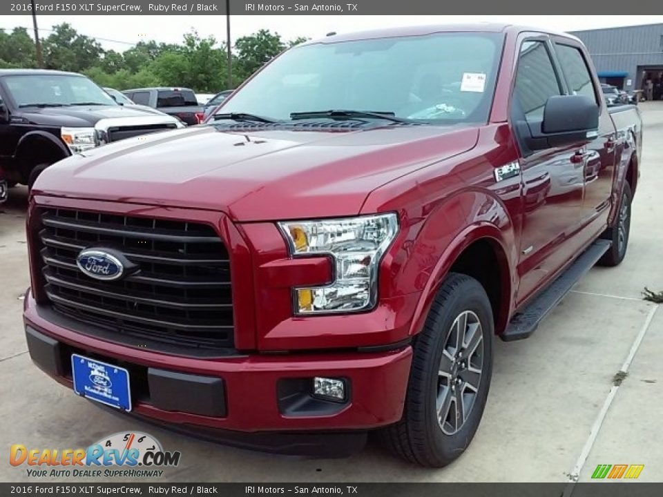 2016 Ford F150 XLT SuperCrew Ruby Red / Black Photo #17