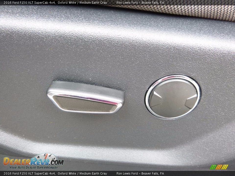 2016 Ford F150 XLT SuperCab 4x4 Oxford White / Medium Earth Gray Photo #16