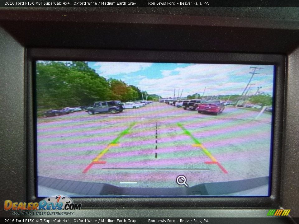2016 Ford F150 XLT SuperCab 4x4 Oxford White / Medium Earth Gray Photo #19