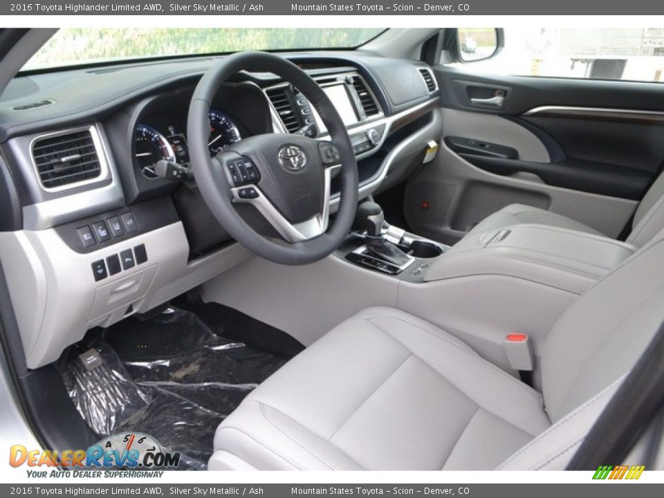 2016 Toyota Highlander Limited AWD Silver Sky Metallic / Ash Photo #5