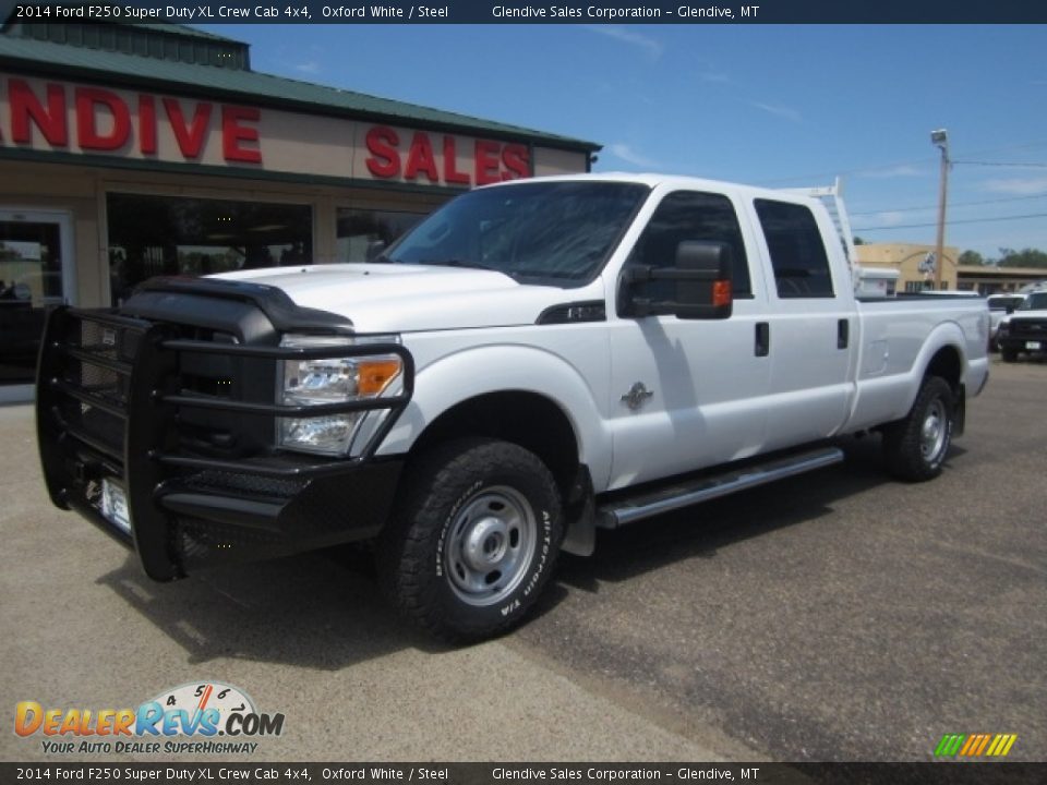 2014 Ford F250 Super Duty XL Crew Cab 4x4 Oxford White / Steel Photo #1